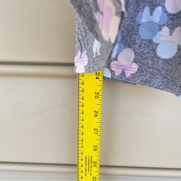 Disney Grey Mouse Ears Pink Blue Short Sleeve Tee Medium - Picture 5 of 5